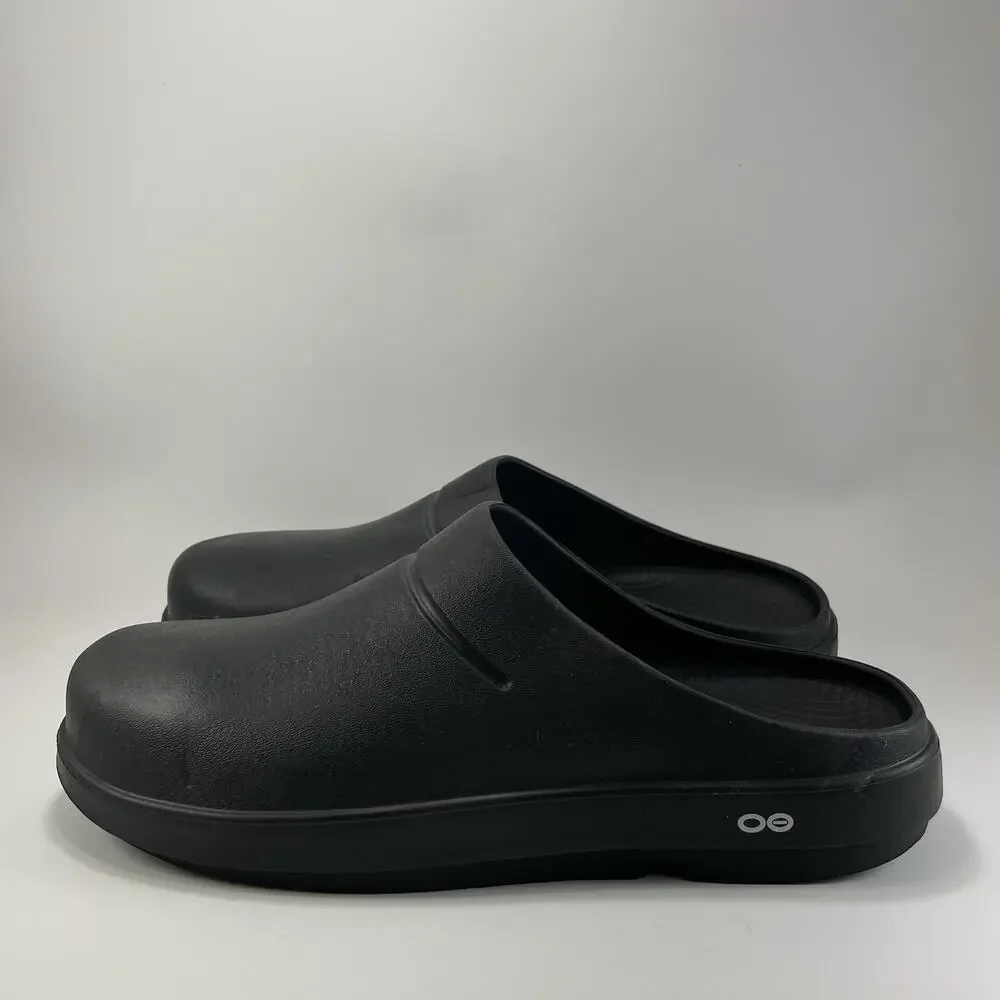Oofos Ooclog Oocloog Recovery Mule Mens Size 13 Black Comfort Slip On Womens 15